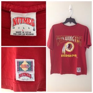Vintage Nutmeg Washington Redskins T-shirt